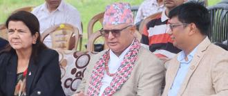 प्रसूति तथा बालरोग अस्पतालको शिलान्यासपछि मुख्यमन्त्री भन्छन् : अब विदेशी विद्यार्थी तानौँ