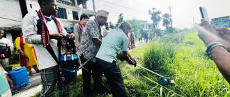 बेलबारी–३ मा घाँस काट्ने मेसिन उद्घाटन, १३५ घरधुरी उपभोक्ताको सहभागिता