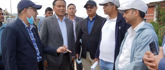मन्त्री घिसिङद्वारा सूर्यविनायक–धुलिखेल सडकको अनुगमन, हालसम्म ४५ प्रतिशत मात्र प्रगति