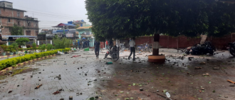 झापामा हवाई फायर, केही प्रहरी र प्रदर्शनकारी घाइते 