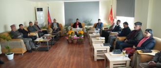 एमाले महाधिवेशनपछिको पहिलो सचिवालय बैठक च्यासलमा