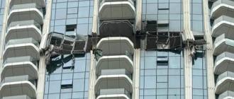 हवाई आक्रमणपछि भग्नावशेष खस्दा दुबईको भवनमा क्षति