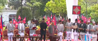 नवनियुक्त मन्त्रीहरूले लिए पद तथा गोपनीयताको शपथ नवनियुक्त मन्त्रीहरूले लिए पद तथा गोपनीयताको शपथ