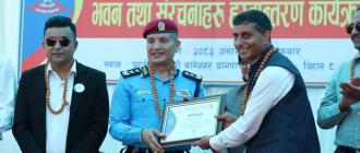 जेनजी आन्दोलनमा जलाइएको बानेश्वर प्रहरी वृत्त भवनको पुनर्निर्माणपछि हस्तान्तरण जेनजी आन्दोलनमा जलाइएको बानेश्वर प्रहरी वृत्त भवनको पुनर्निर्माणपछि हस्तान्तरण