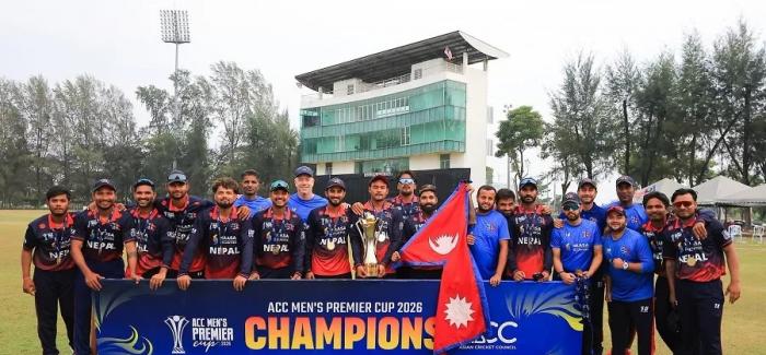 एसीसी प्रिमियर कपको उपाधि जितेको नेपाली टोली आज स्वदेश फर्किँदै