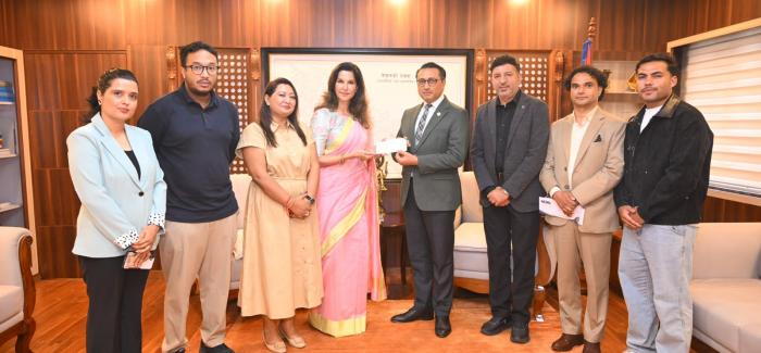 रसुवा बाढीपीडितका लागि नाइमाद्वारा ५० लाख रुपैयाँ सहयोग