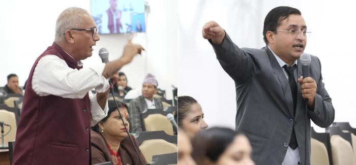 न्यायपालिकाको पुनर्संरचनाको विषयलाई लिएर संसद्मा एमाले र रास्वपा सांसदबिच चर्काचर्की न्यायपालिकाको पुनर्संरचनाको विषयलाई लिएर संसद्मा एमाले र रास्वपा सांसदबिच चर्काचर्की